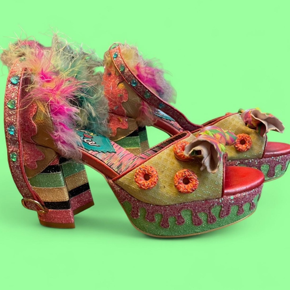 Vibrant Multicolor Women's Platform Heels